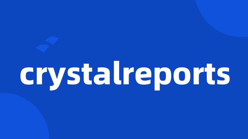 crystalreports