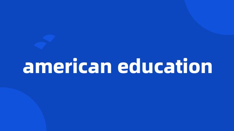 american education