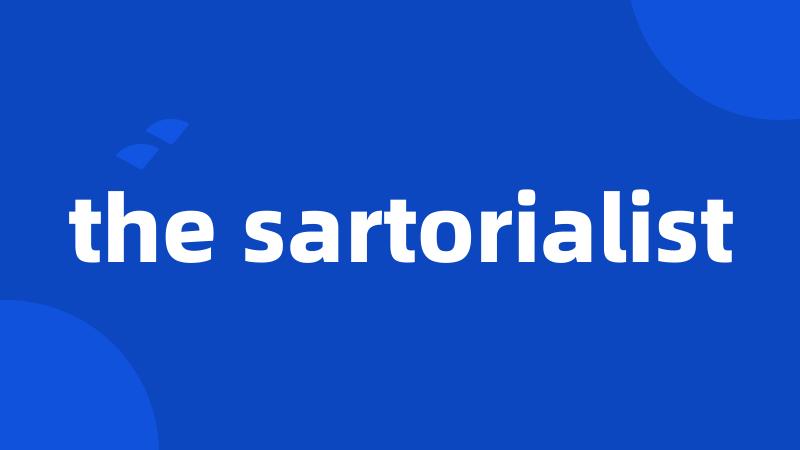 the sartorialist