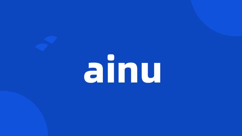 ainu