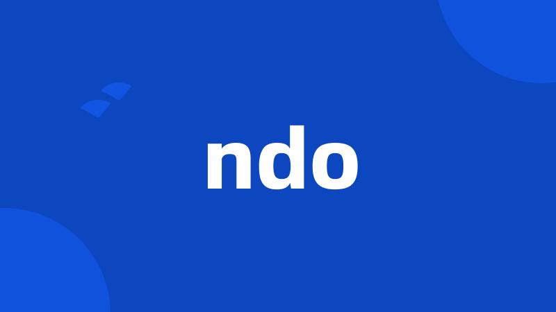 ndo