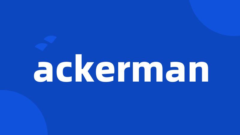 ackerman