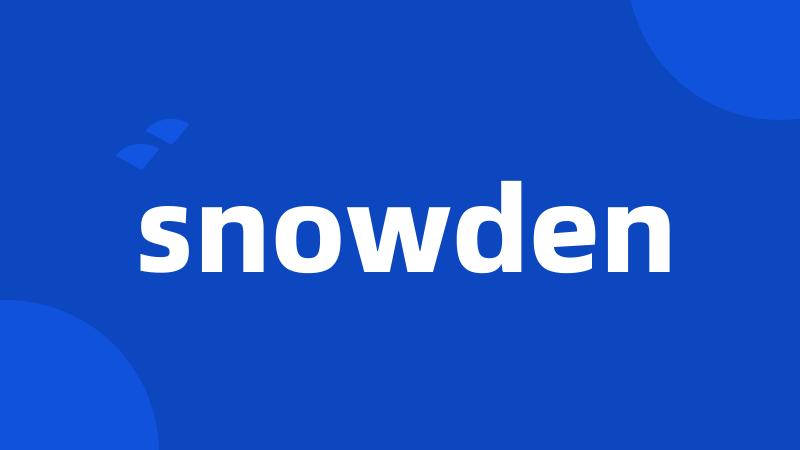 snowden