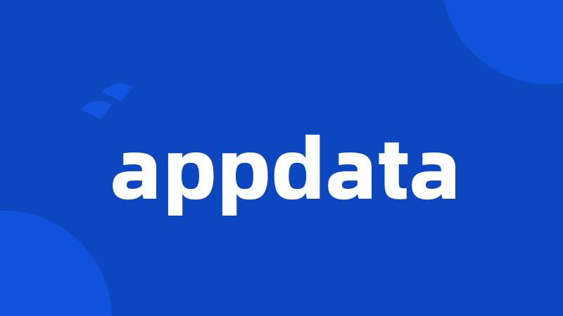 appdata