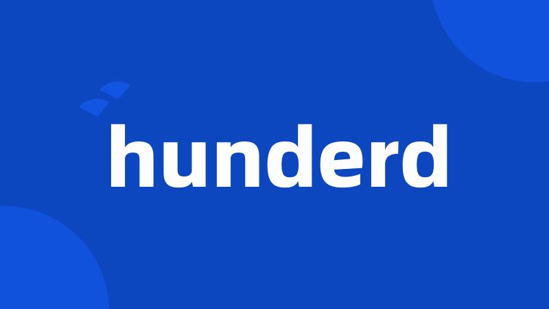 hunderd