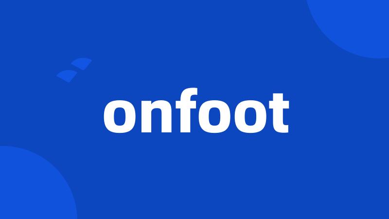 onfoot
