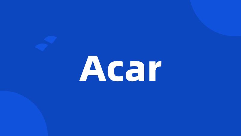 Acar