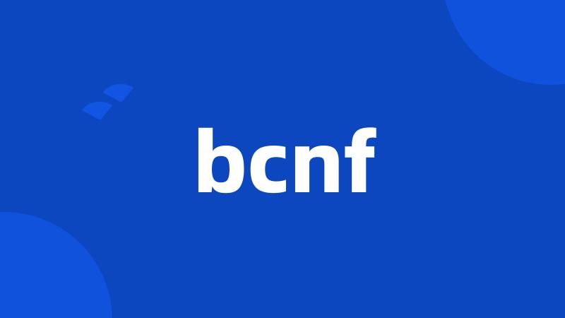 bcnf