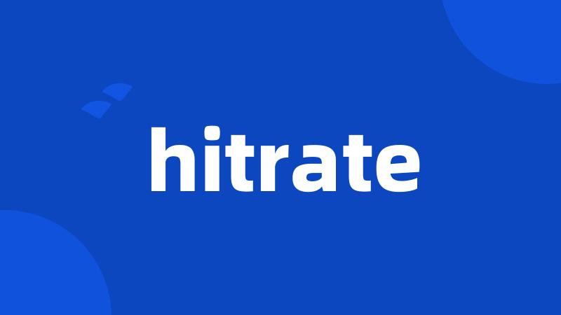 hitrate