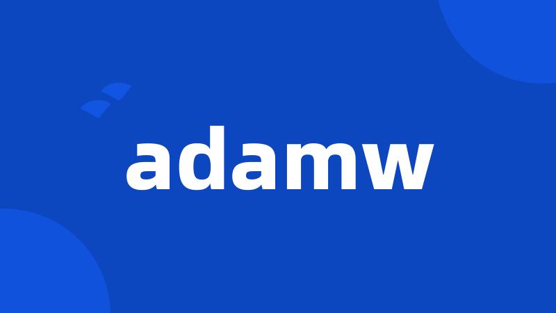 adamw