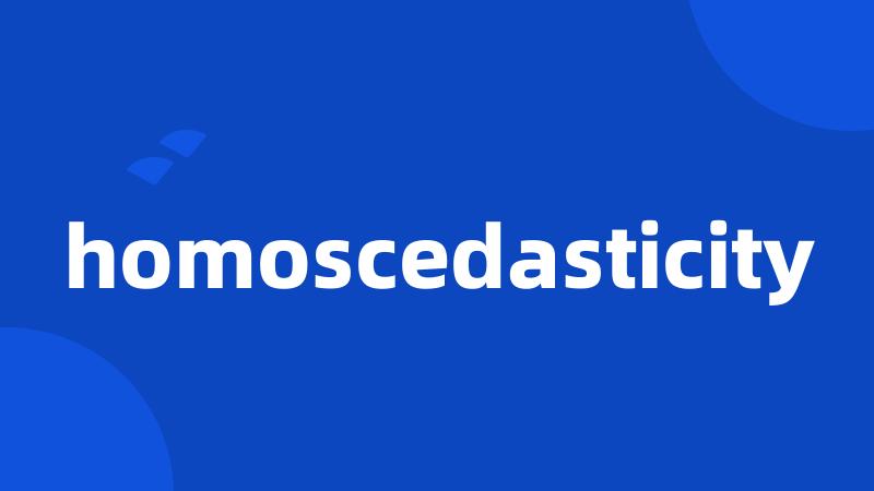 homoscedasticity