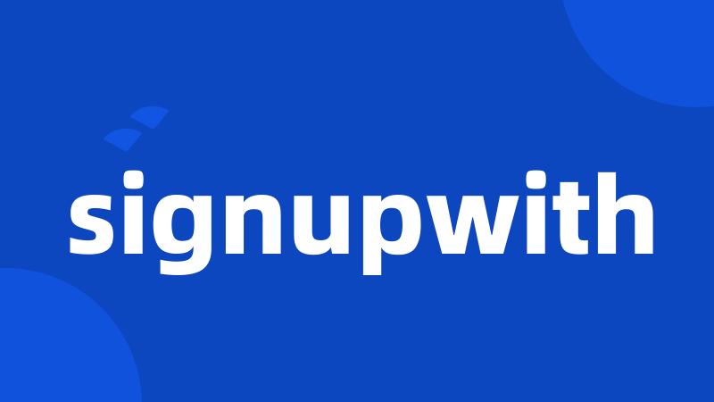 signupwith