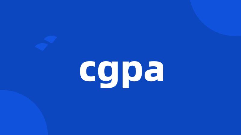 cgpa