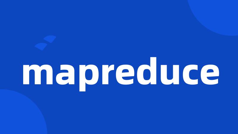 mapreduce