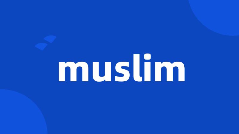 muslim