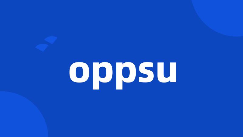 oppsu