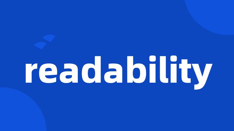 readability