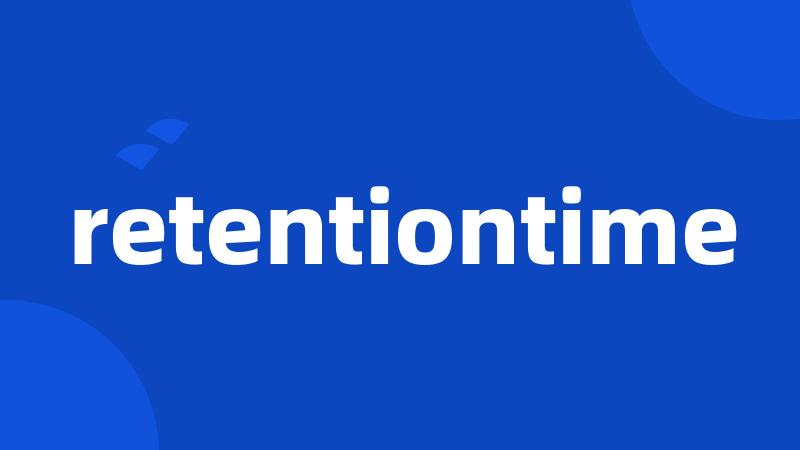 retentiontime