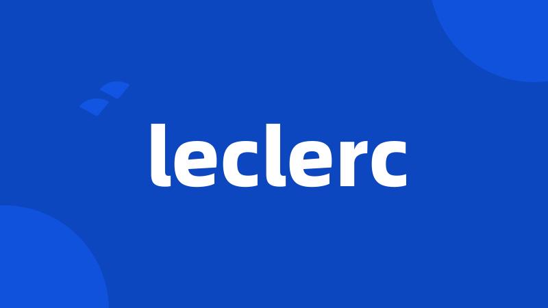 leclerc