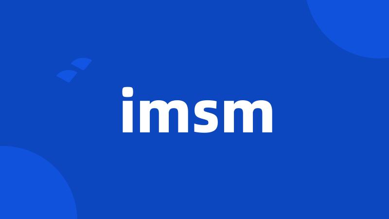 imsm