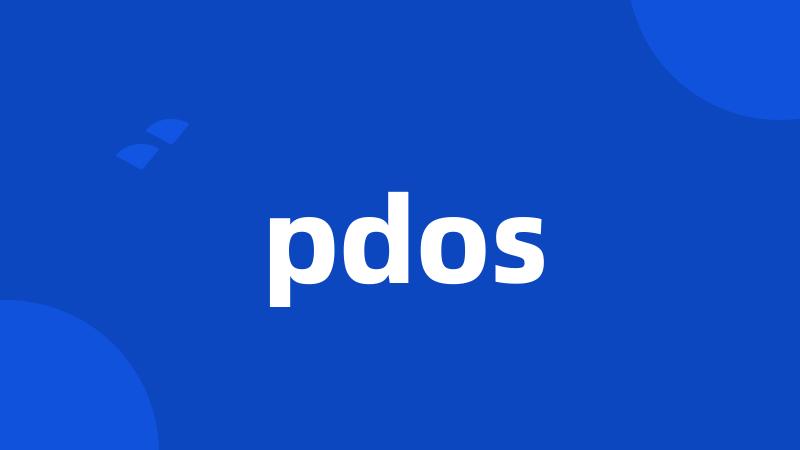 pdos