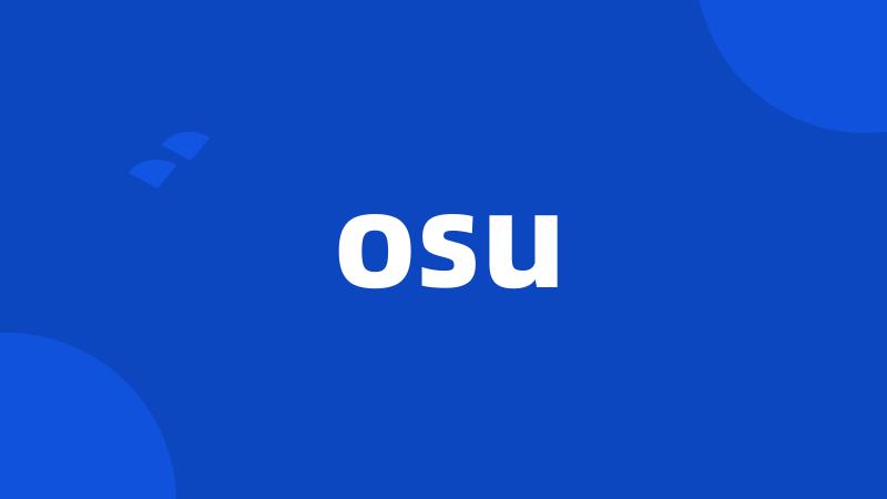 osu