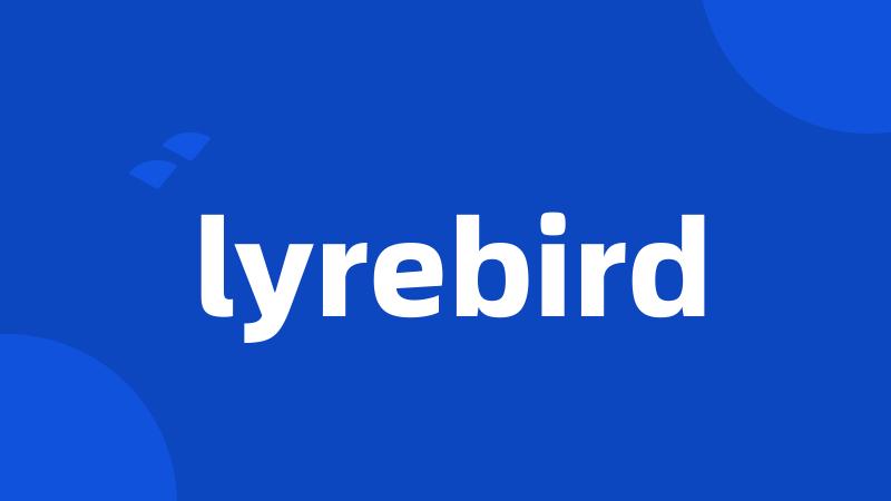 lyrebird