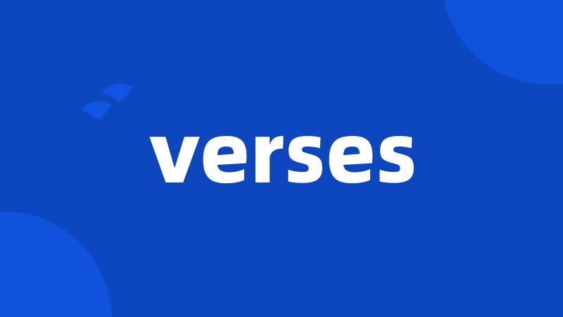 verses