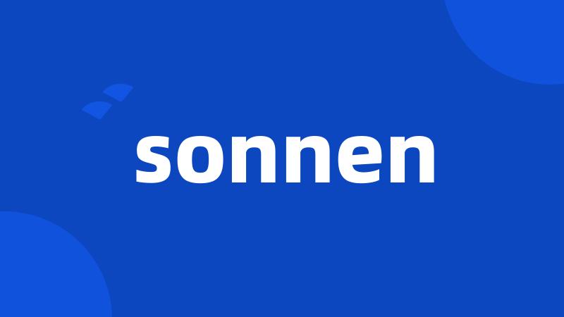 sonnen