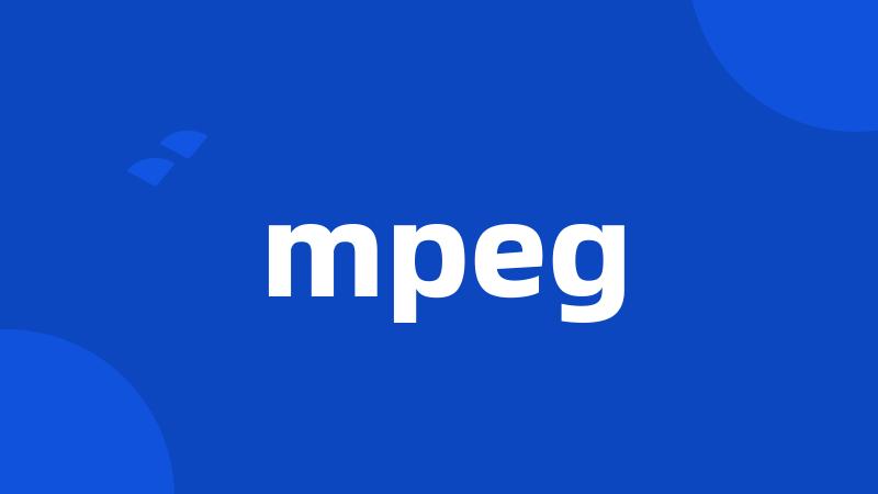 mpeg