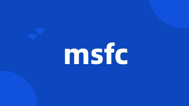 msfc