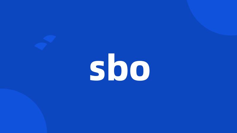 sbo