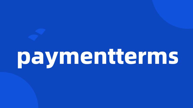 paymentterms