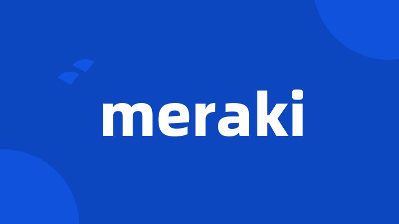 meraki