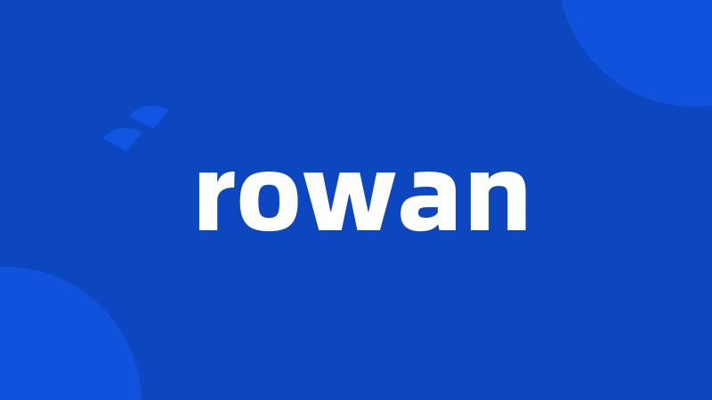 rowan