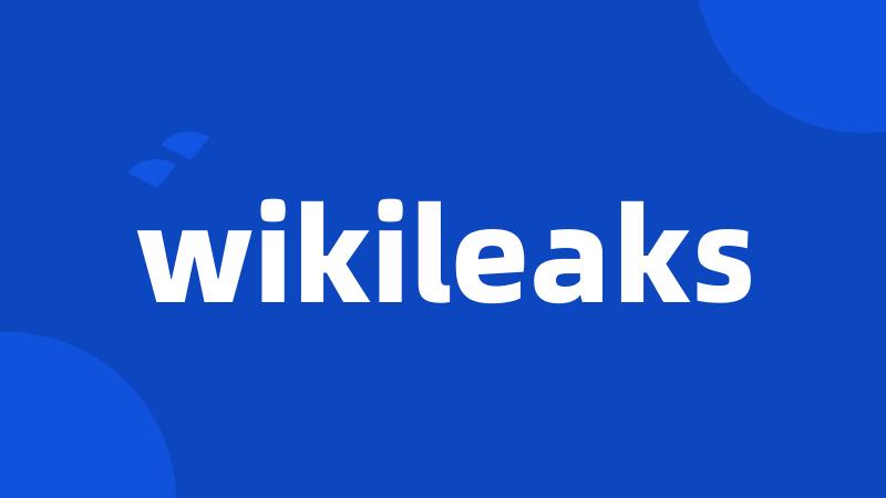 wikileaks