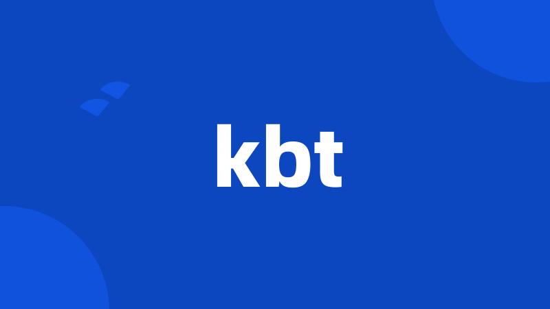 kbt