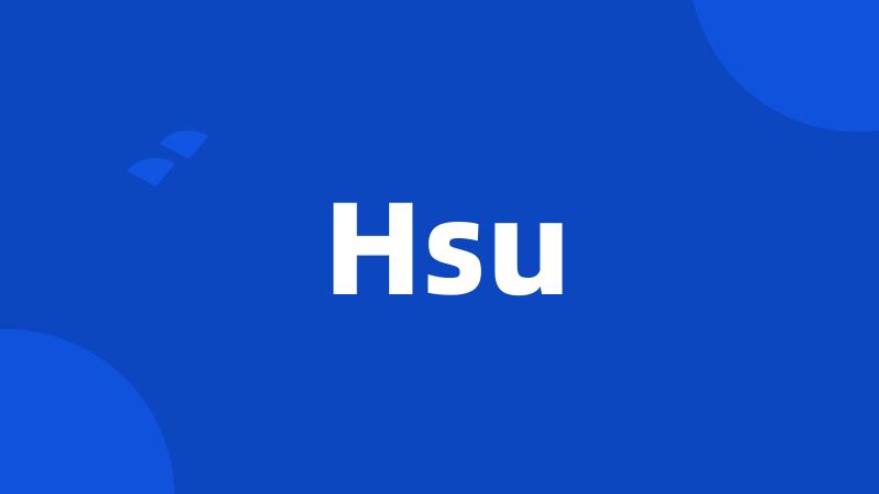 Hsu