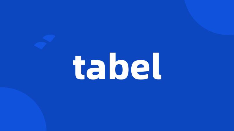 tabel