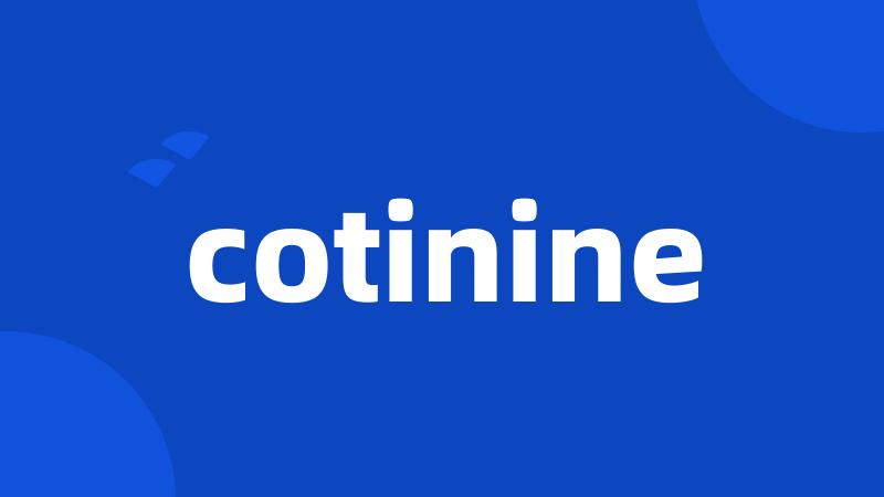 cotinine