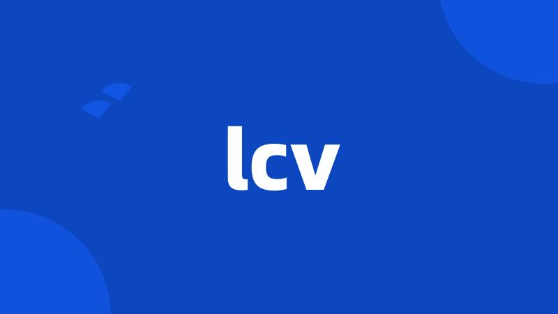 lcv