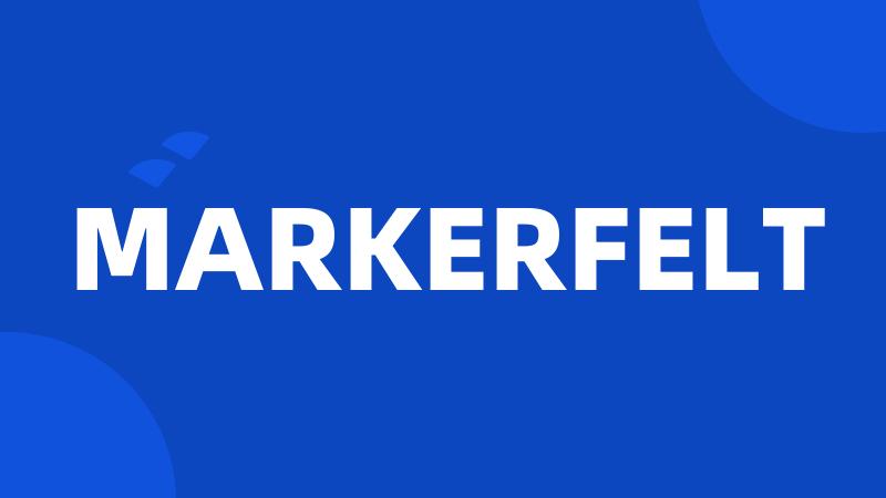 MARKERFELT