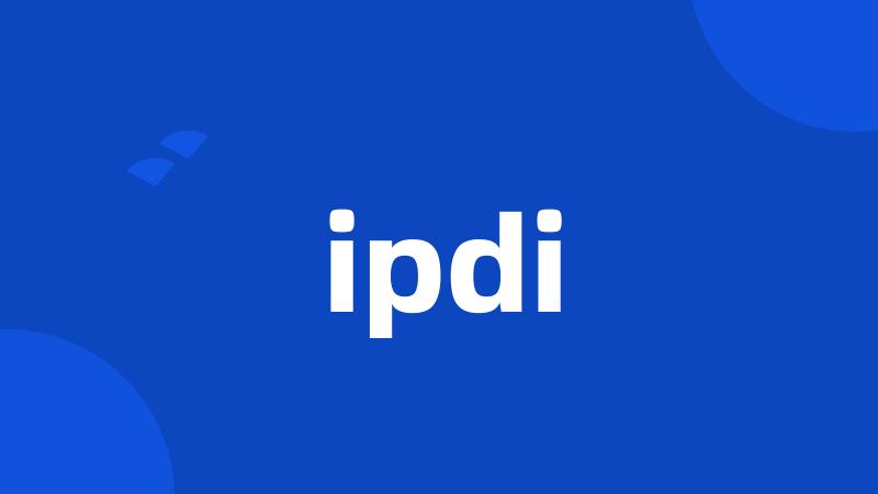 ipdi