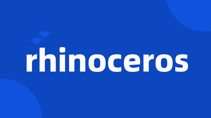 rhinoceros