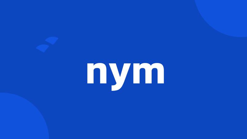 nym