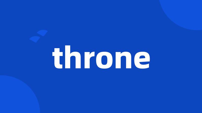 throne