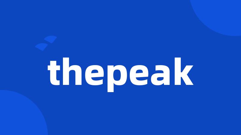 thepeak