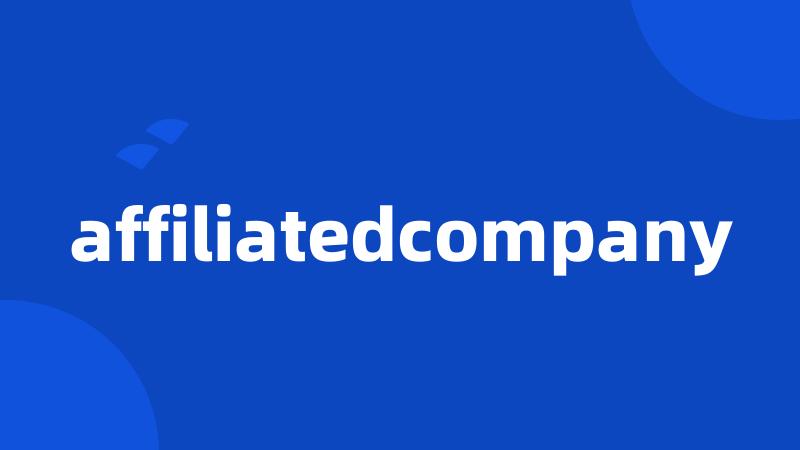 affiliatedcompany