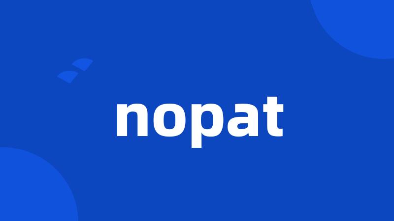 nopat