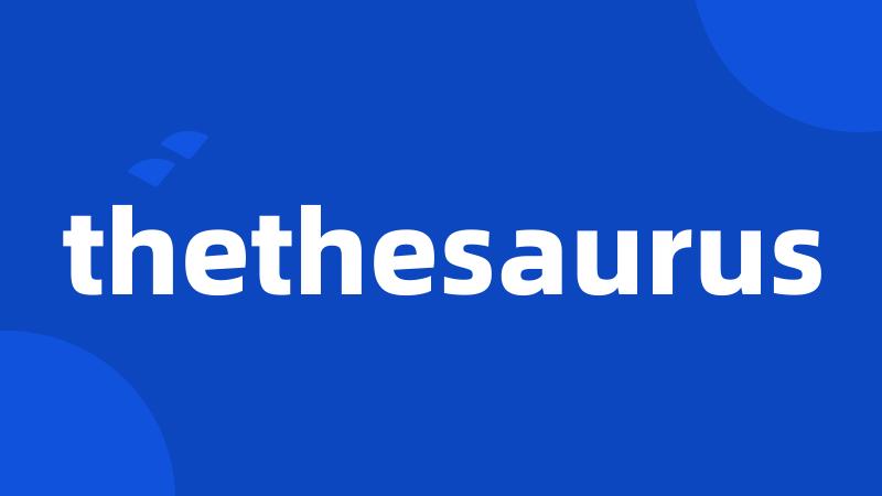 thethesaurus